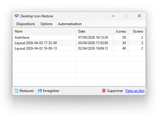 Desktop Icon Restore