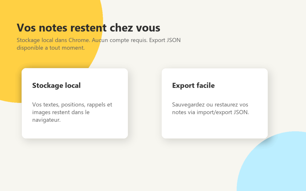 Capture d’écran de Sticky Notes